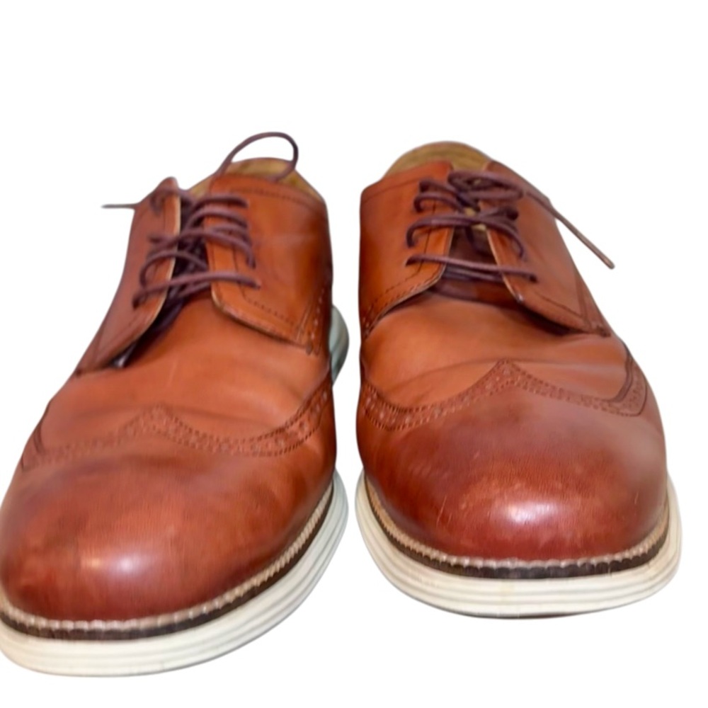Cole Haan Brown Leather Oxfords - Picture 4 of 16